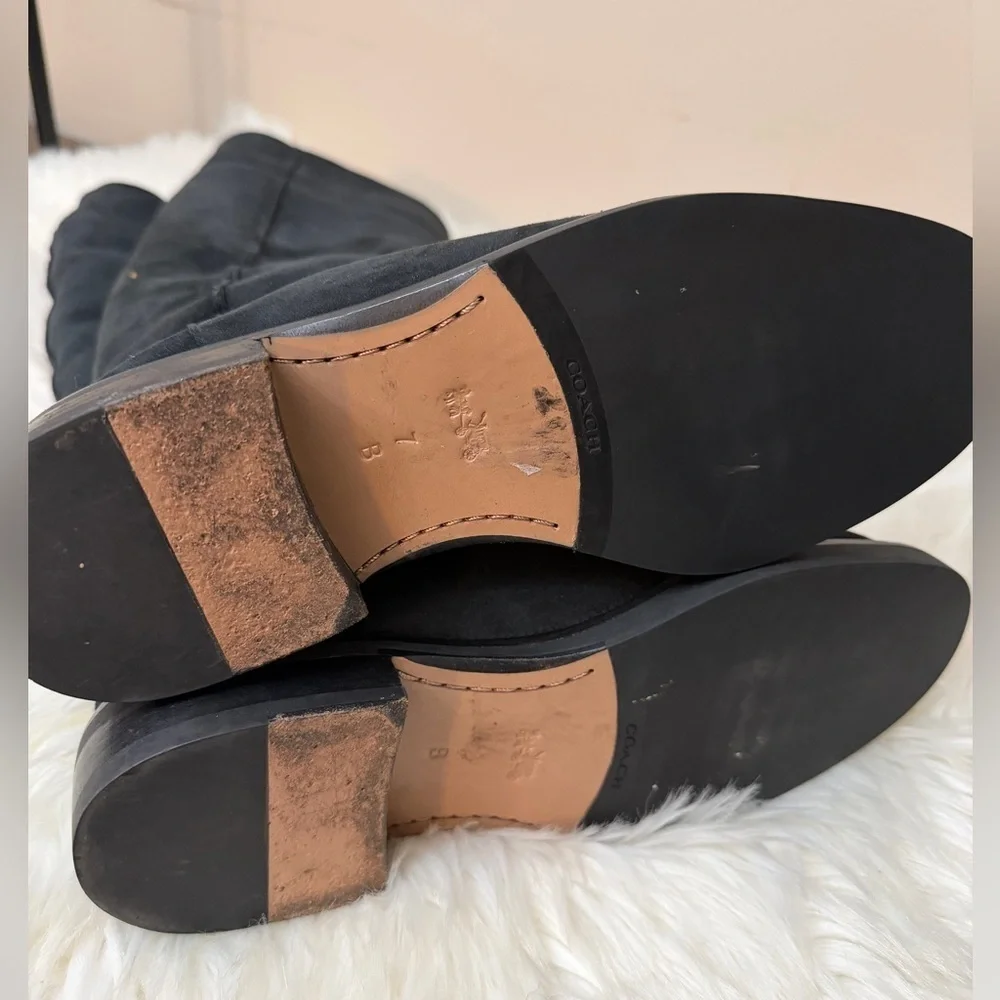Coach Black Sheerling western boots